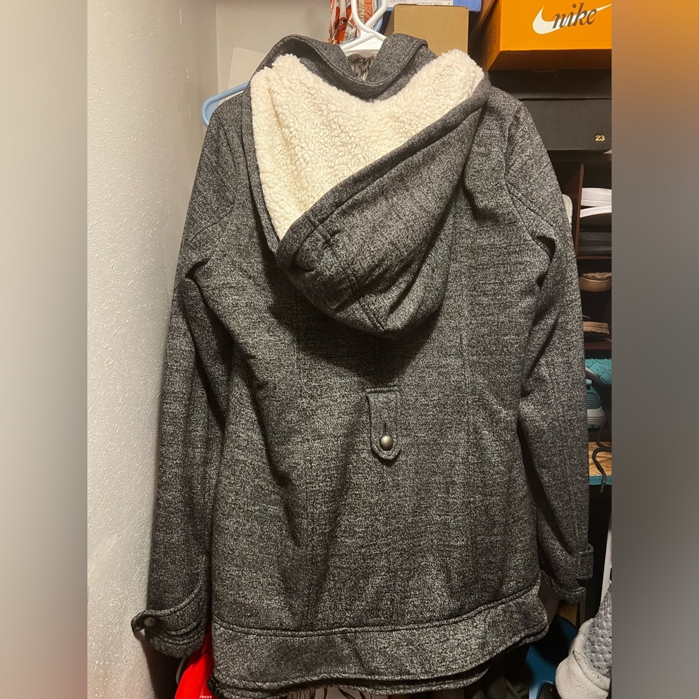 Black Vanity button up coat